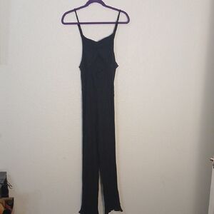 Forever 21 Black Spaghetti Strap Jumpsuit